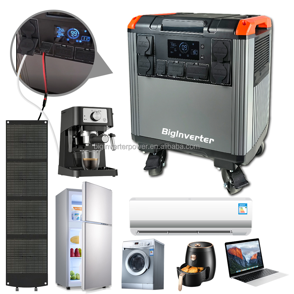 Portable Power Station - Generatore Solare 5000W, Stazione di Alimentazione