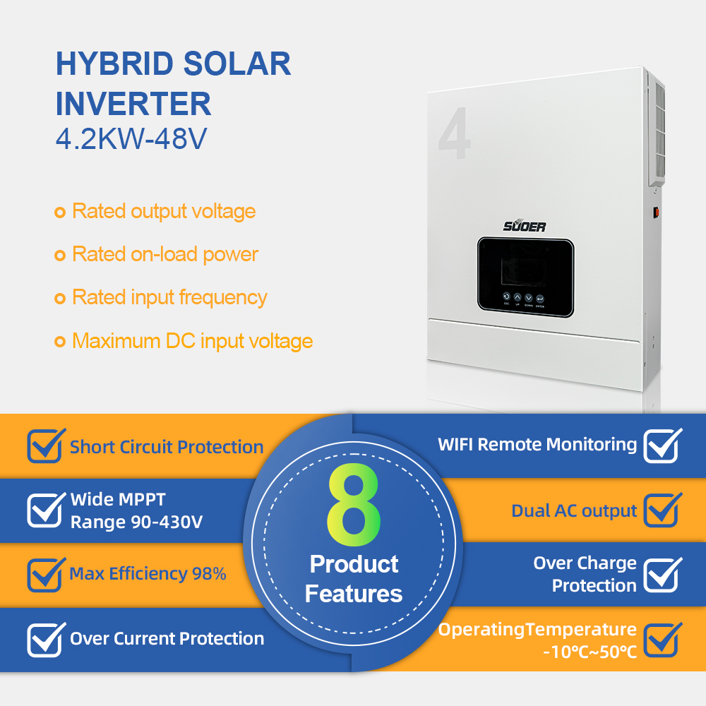 Nuovo inverter solare ibrido a - Pure Sine Wave Inverter recensione e prezzo